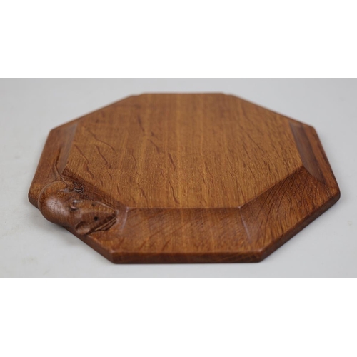 126 - Robert Mouseman Thompson oak teapot stand