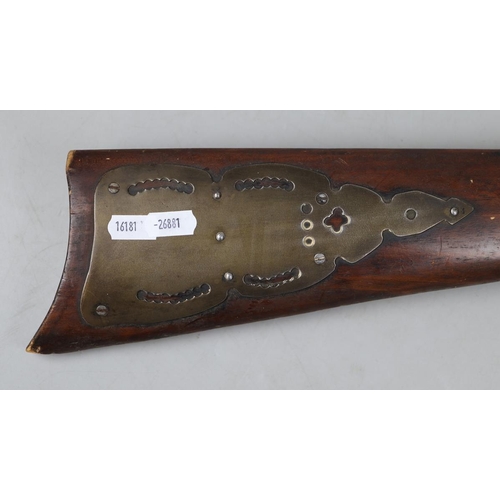 144 - Decorative wall mounted flintlock rifle