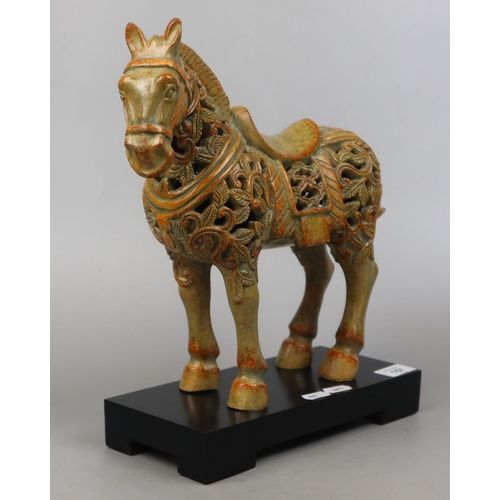 157 - Chunar horse sculpture - Approx H: 32cm