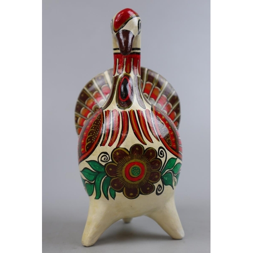 162 - Hand painted Mexican moneybox in the form of a bird