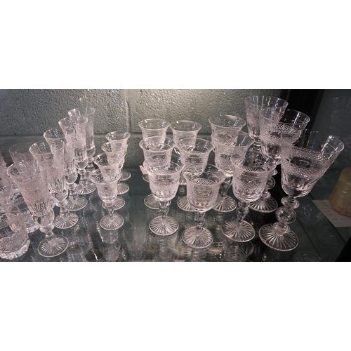 177 - Large collection of CUMBRIA CRYSTAL. Finest English Crystal glasses including famous ‘Old Fashioned ... 