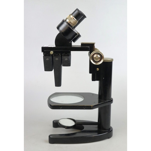 192 - Microscope with slides by Prior, London