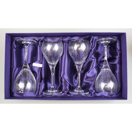 210 - Set of 8 Edinburgh crystal wine glasses in original boxes