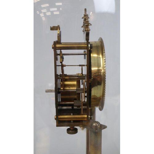 214 - Edwardian marriage clock with spare pendulem