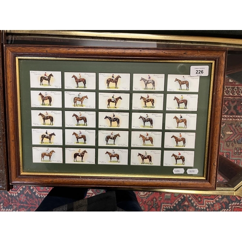 226 - Collection of cigarette cards with some framed