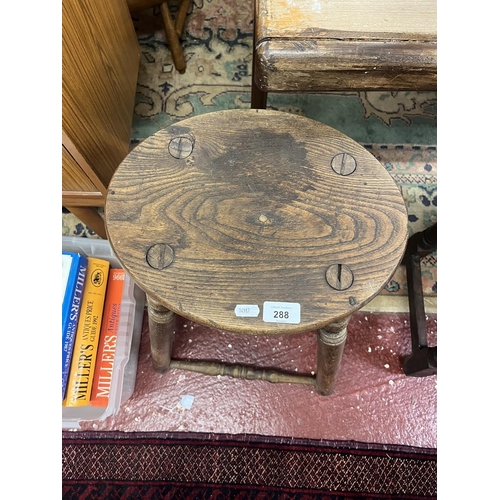 288 - Antique kitchen stool