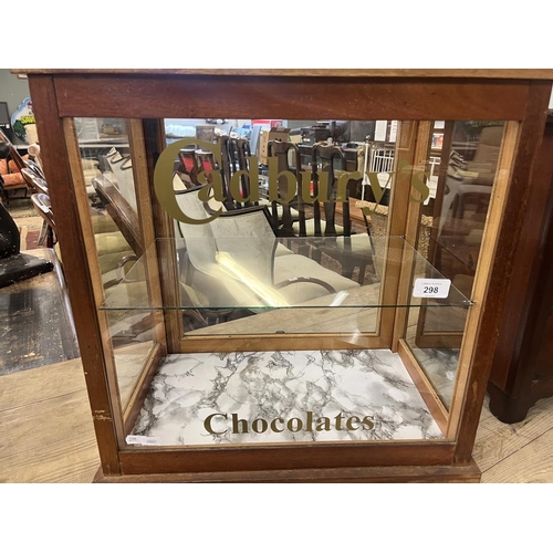 298 - Cadburys Chocolates counter top cabinet