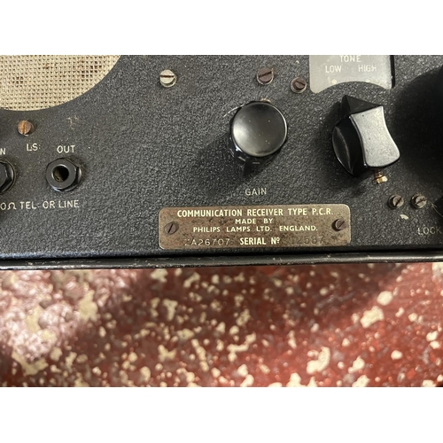 336 - PCR Phillips WW2 receiver with power supply