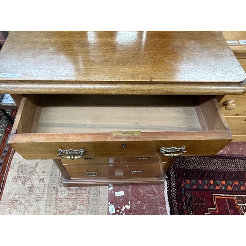 393 - Petite antique dressing chest - Approx W: 67cm D: 51cm H: 161cm