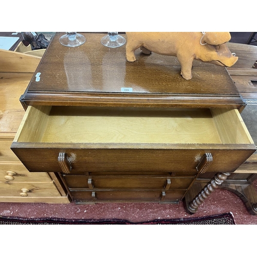 399 - Vintage 5 drawer chest of drawers - Approx W: 76cm D: 45cm H: 106cm