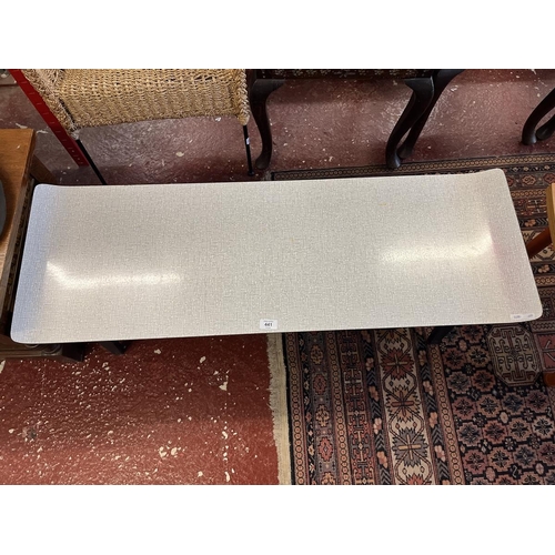 441 - Vintage formica topped coffee table