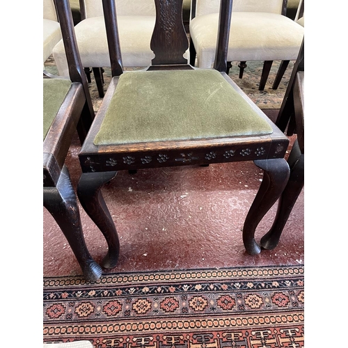 451 - Set of 4 pokerwork chairs