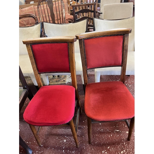 452 - Pair of Victorian chapel chairs