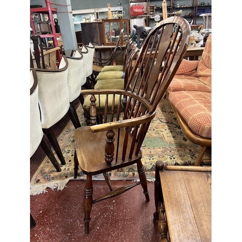 456 - Antique elm seated Windsor chair