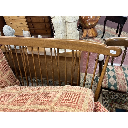 459 - Ercol sofa with Hounds tooth cushions