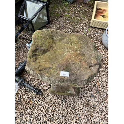 490 - Antique staddle stone