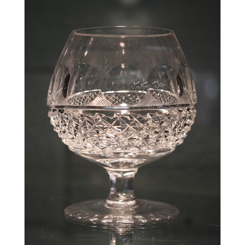 178 - Collection French Crystal St. Louis Florence Pineapple Cut glasses