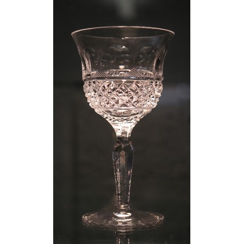 178 - Collection French Crystal St. Louis Florence Pineapple Cut glasses