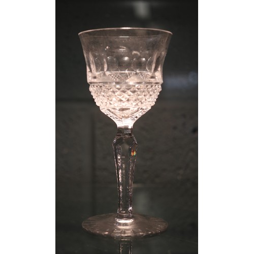 178 - Collection French Crystal St. Louis Florence Pineapple Cut glasses