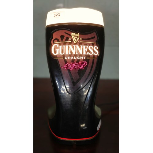 323 - Guinness lamp - Approx H: 31cm