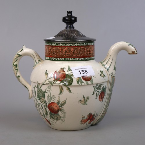 155 - Royales patent self pouring Doultons teapot for JJ Royale, Manchester L/E 300/3848