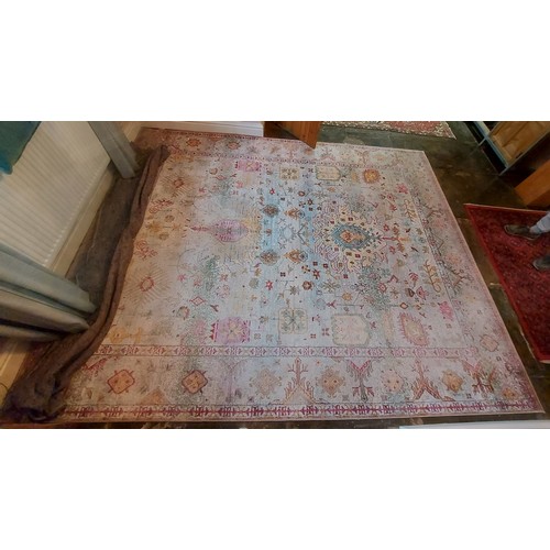 434 - Large multicoloured rug - Approx size 240cm x 300cm