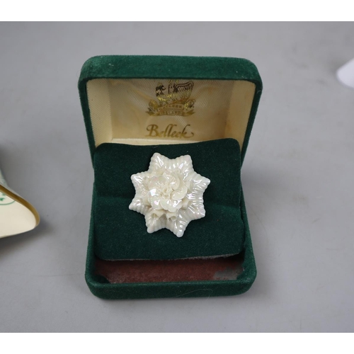 117 - Belleek brooch