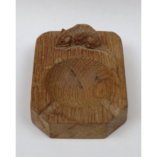 166 - Robert Mouseman Thompson - Vintage oak ashtray