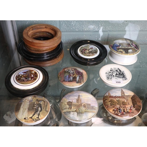 200 - Collection of pot lids