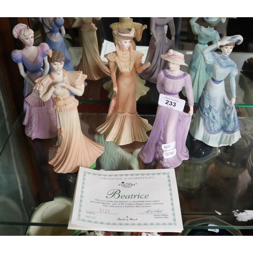 233 - Collection of Coalport elegant ladies