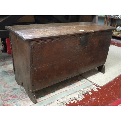 271 - Early elm coffer - Approx W: 98cm D: 38cm H: 52cm