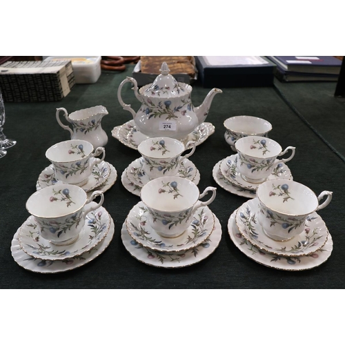 274 - Royal Albert 6 piece tea service - Brigadoon