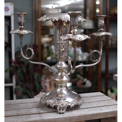 299 - Silver plated candelabra