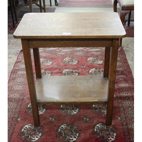 313 - Oak 2 tier occasional table