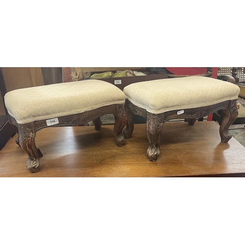 316 - Pair of Victorian footstools