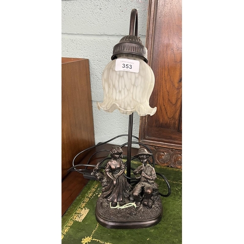 353 - Figurine table lamp