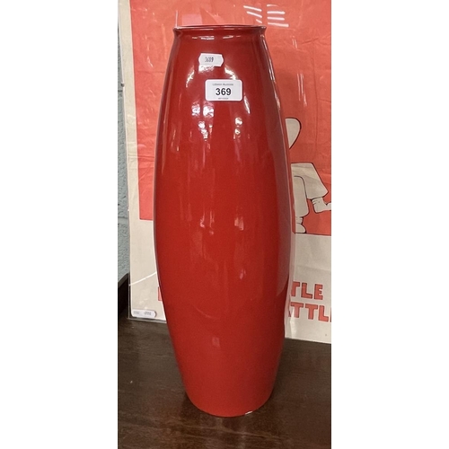 369 - Tall ceramic torpedo vase - Approx H: 50cm