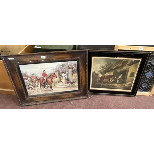 403 - 2 framed prints - Horse themes