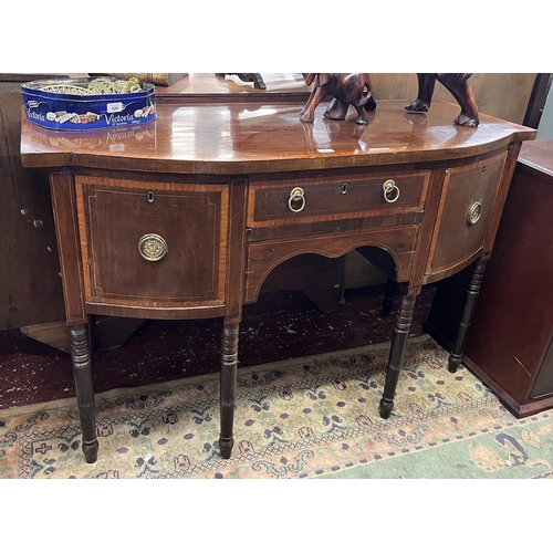 429 - Georgian inlaid sideboard - Approx W: 137cm D: 58cm H: 89cm