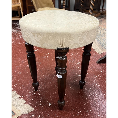 453 - Oversized upholstered dressing table stool