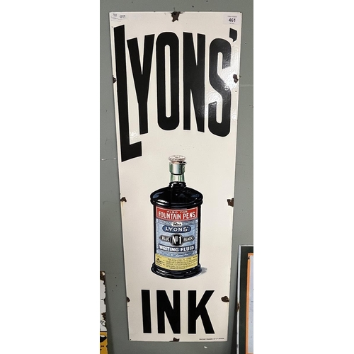 461 - Enamel sign Lyon's Ink - Reproduction