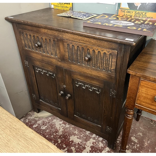 478 - Old charm oak cupboard - Approx W: 92cm D: 46cm H: 90cm