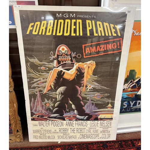 524 - Framed poster - Forbidden planet