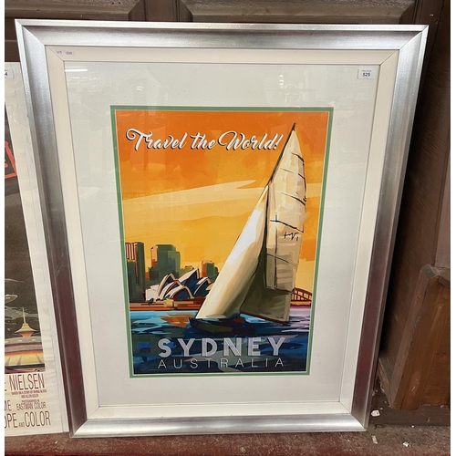 525 - Framed advertising poster - Sydney Australia