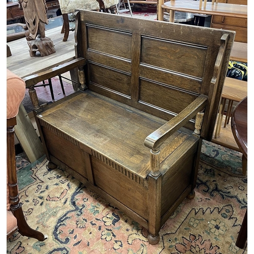 536 - Oak monks bench 