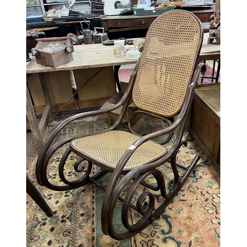 543 - Bentwood rocking chair