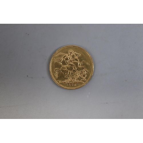 94 - 22ct gold sovereign dated 1879