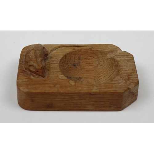 166 - Robert Mouseman Thompson - Vintage oak ashtray