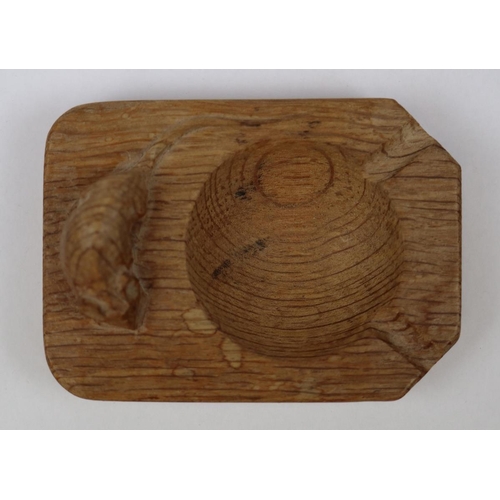 166 - Robert Mouseman Thompson - Vintage oak ashtray