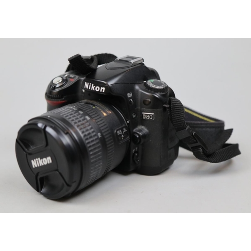 170 - Nikon D80 digital camera with 18-70mm lens &  accessories together with Sigma 70-300mm lens